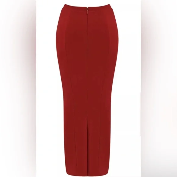 NEW House of CB Nayara skirt in Red size S - Picture 5 of 5